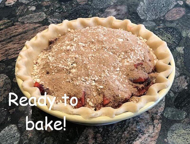 Cranberry Apple Pie before baking