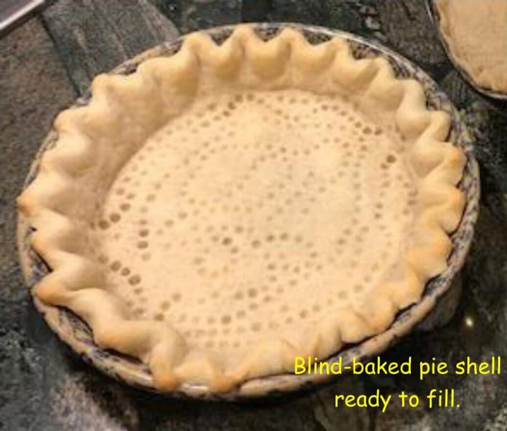 Finished blind baked pie shell