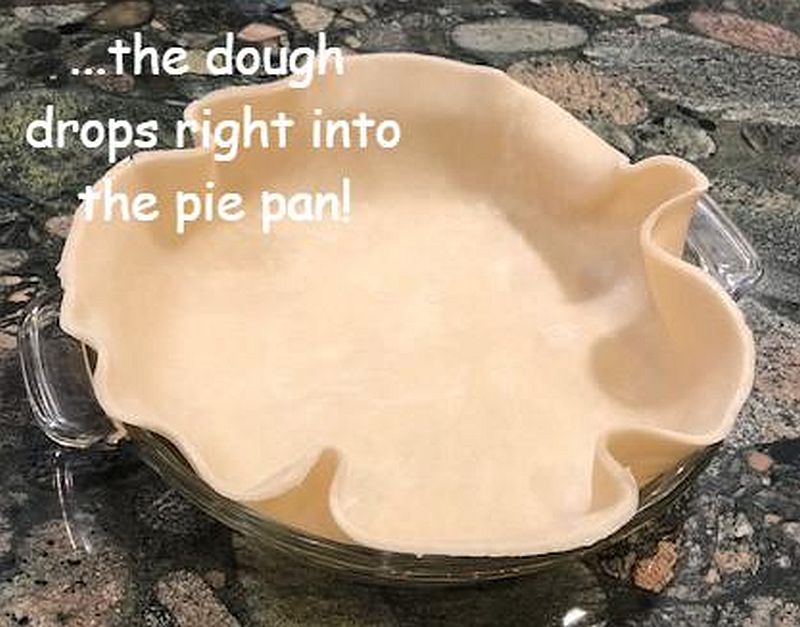 Pie dough in dish