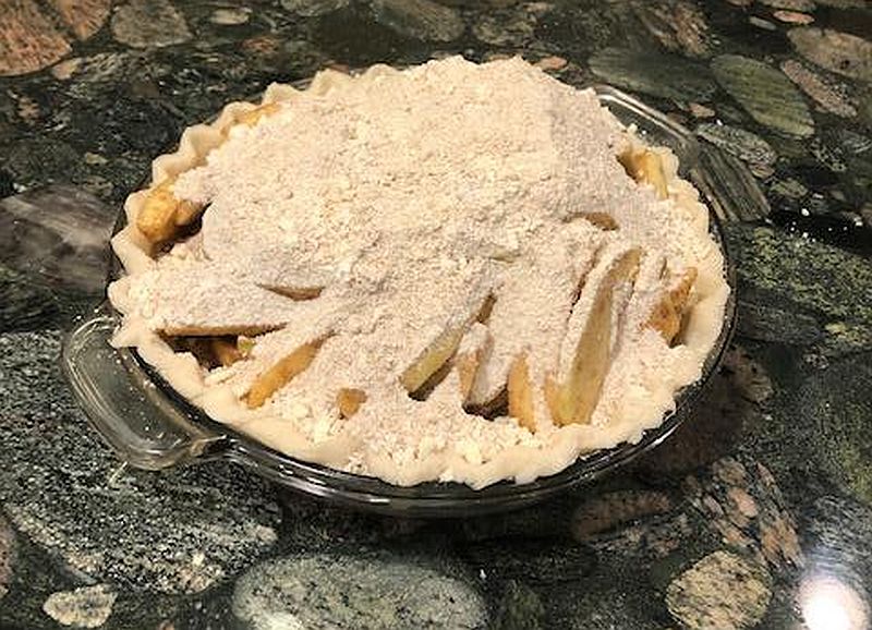 apple pie before baking
