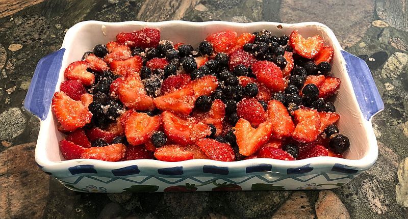 fruit ready for baking