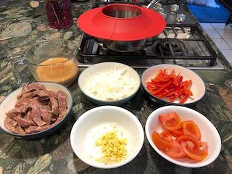 Pepper Steak Stir Fry ingredients