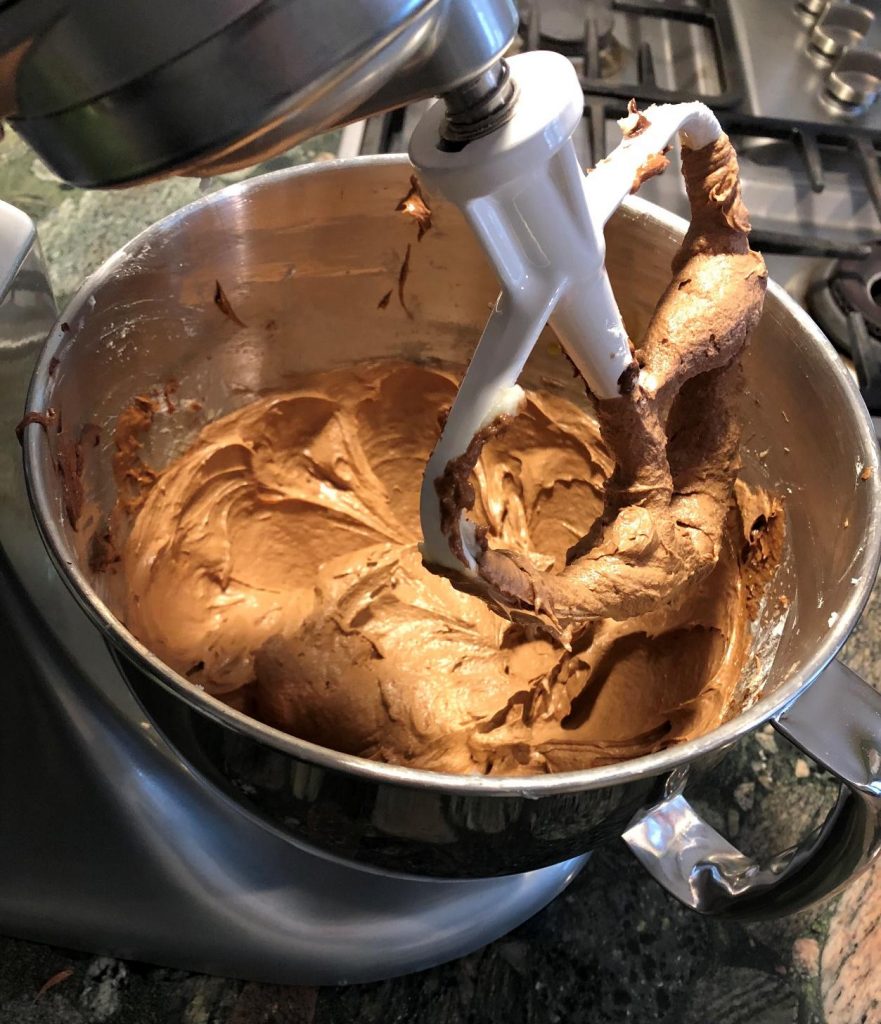 Mixing ingredients for French Silk Pie