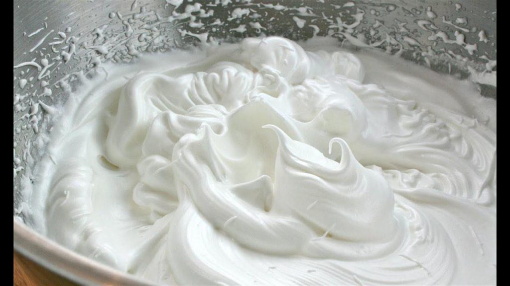 Whipped egg whites