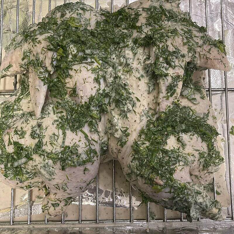 Chicken with fresh dill