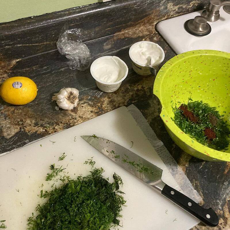 Spices prepared for Palestinian Chicken